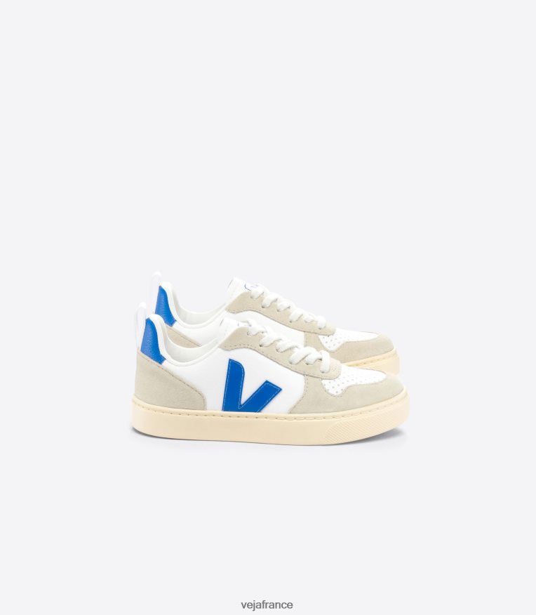 chaussures Veja v-10 cuir sans chrome blanc paros amande enfants 0826JT356 chaussures Veja v-10 cuir sans chrome blanc paros amande enfants 0826JT356