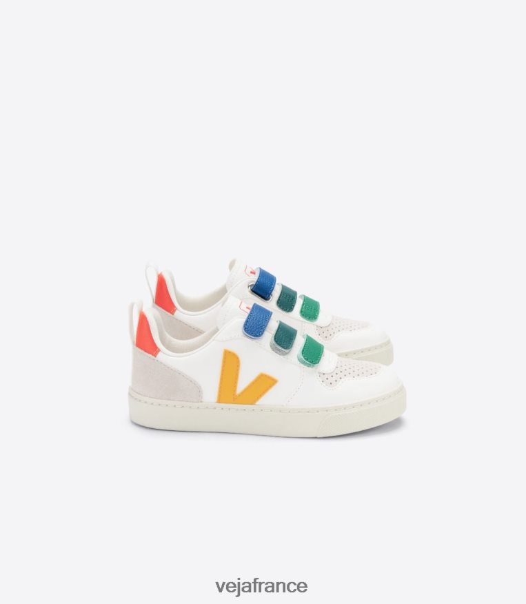 chaussures Veja v-10 cuir sans chrome multico blanc ouro enfants 0826JT354 chaussures Veja v-10 cuir sans chrome multico blanc ouro enfants 0826JT354