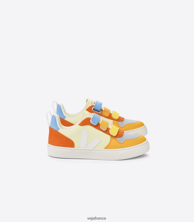 chaussures Veja v-10 cuir sans chrome multico sun enfants 0826JT353 chaussures Veja v-10 cuir sans chrome multico sun enfants 0826JT353