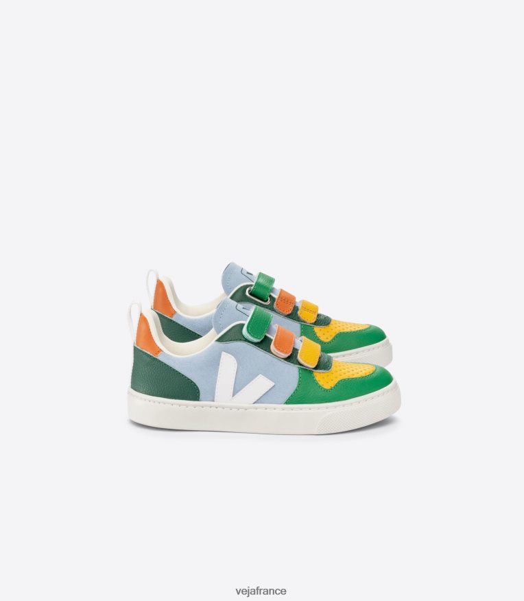 chaussures Veja v-10 suède multico acier enfants 0826JT359 chaussures Veja v-10 suède multico acier enfants 0826JT359