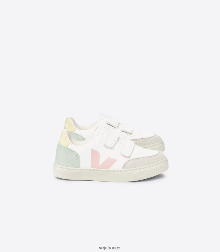 chaussures Veja v-12 cuir sans chrome blanc multico jade enfants 0826JT304 chaussures Veja v-12 cuir sans chrome blanc multico jade enfants 0826JT304