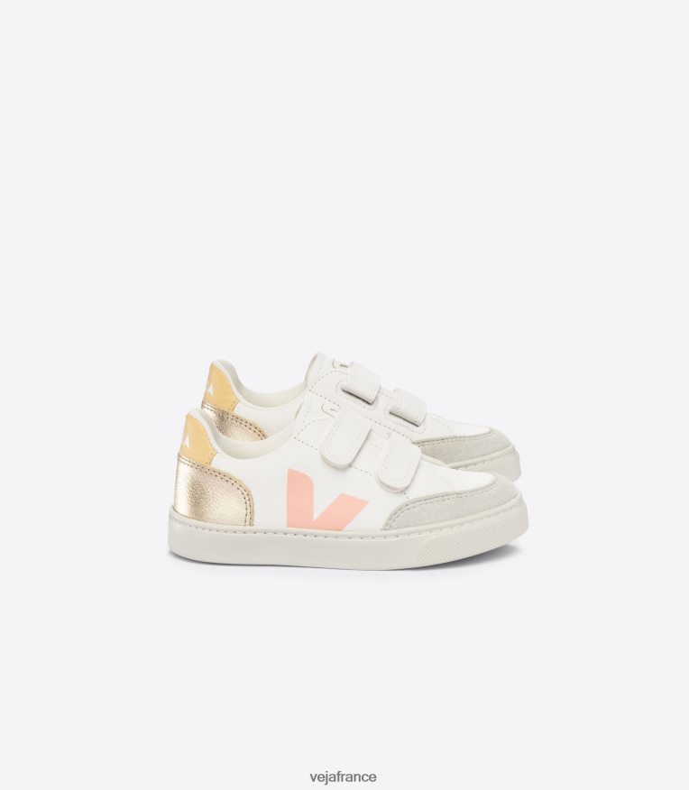 chaussures Veja v-12 cuir sans chrome blanc multico platine enfants 0826JT301 chaussures Veja v-12 cuir sans chrome blanc multico platine enfants 0826JT301